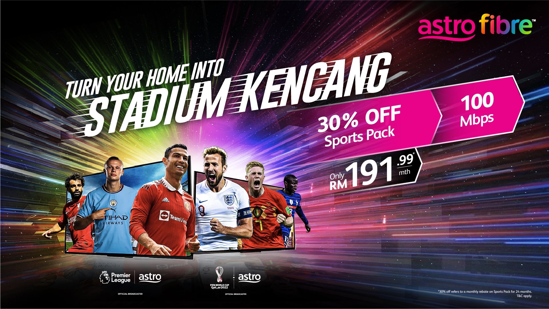 Catch the World Cup Qatar 2022 for FREE with Astro Fibre & TV Bundles